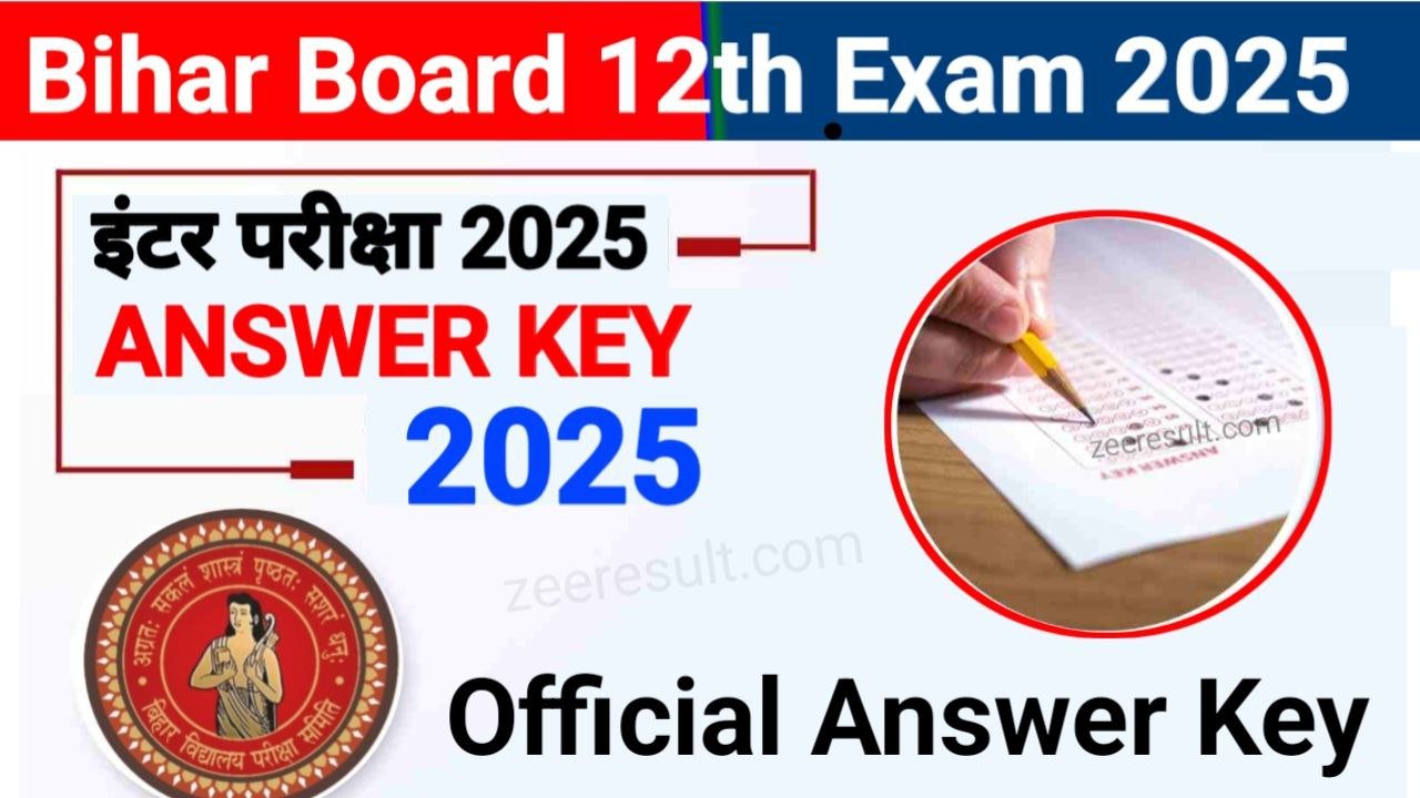 Bihar Board 12th Exam Official Answer Key 2025