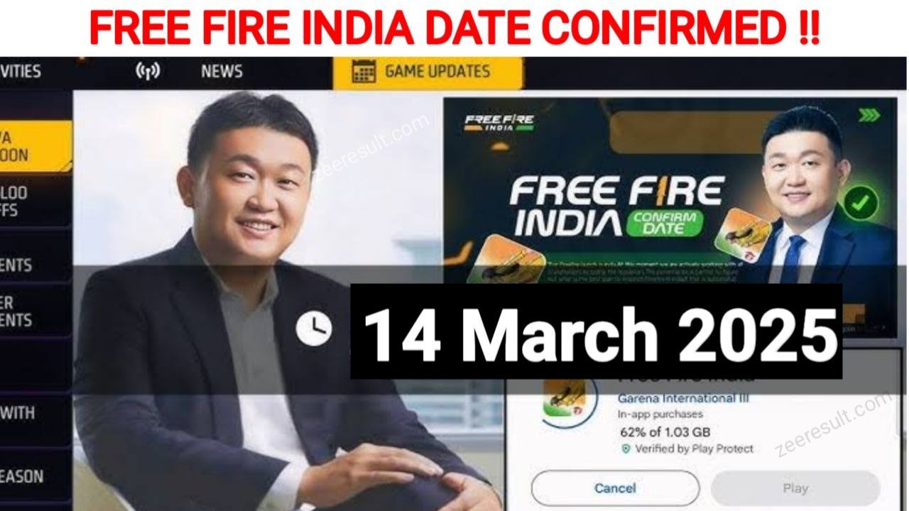 Free Fire India Launch Date 2025